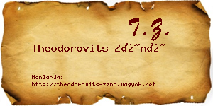 Theodorovits Zénó névjegykártya